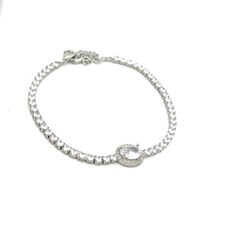 Pulsera tipo tenis con piedra en medio PL06012