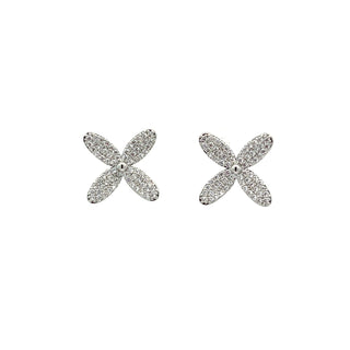 Arete con flores con pedreria ER06010