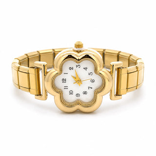 Reloj en forma de flor con caratula blanca SB1905
